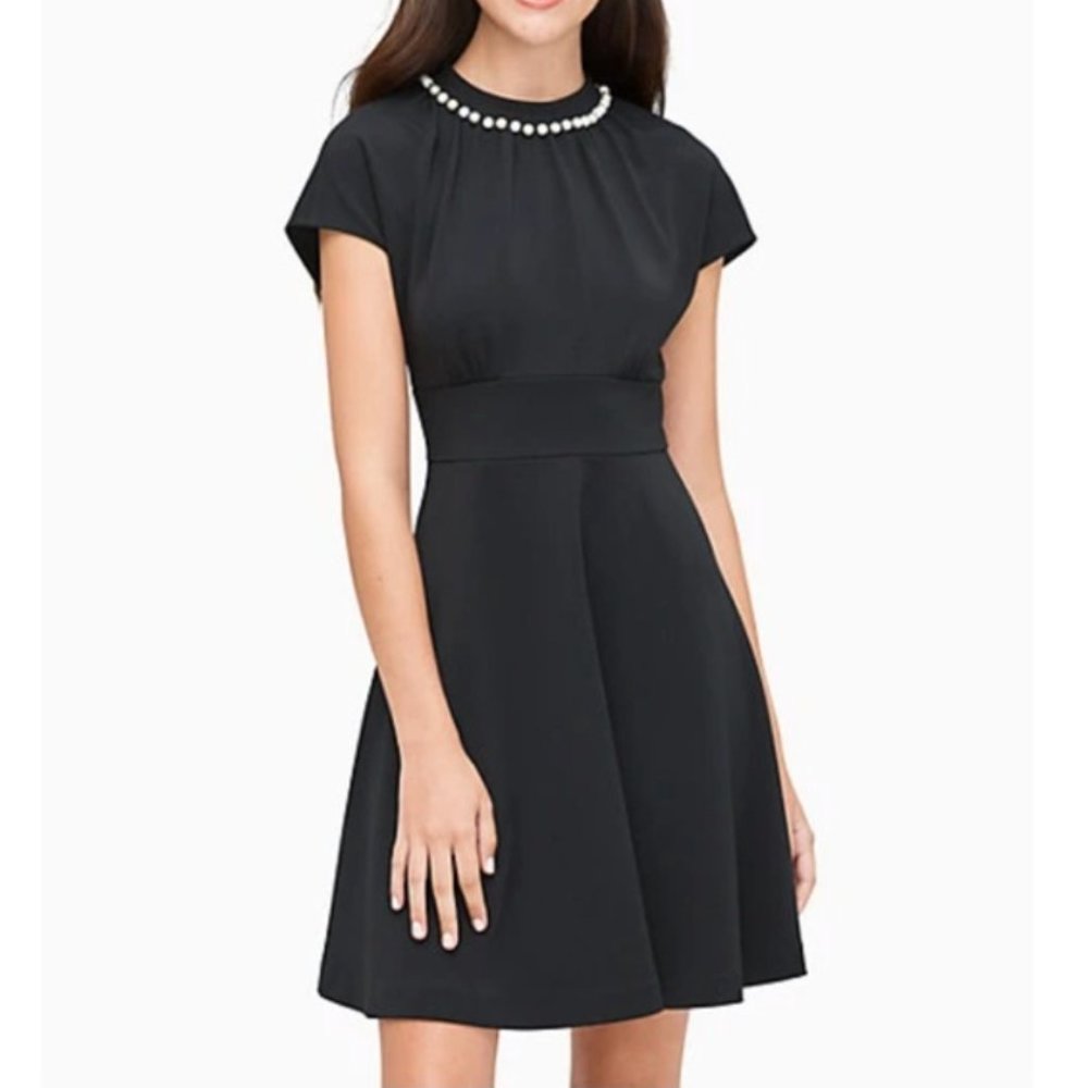 Kate Spade Pearl Pave Black Dress, Sz 4